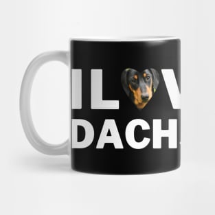 I love my Dachshund Wiener Dog lover pet parent gift Mug